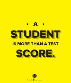 ... are so much more than a test score (great post to share with families