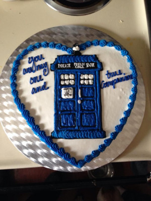 Doctor Who Valentine's Day Cookie Cake from Mary's Creative Cakery in ...
