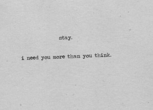 Please stay