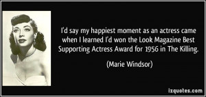 More Marie Windsor Quotes