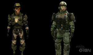 Halo Marines: (left) Halo3 (right) Halo REACH. “the difference is a ...