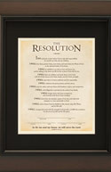 The Resolution Print Signed