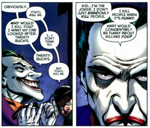 Speaking of the Joker, everyone's favorite Villainous Harlequin Canon ...