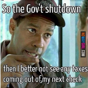 government shut down taxes