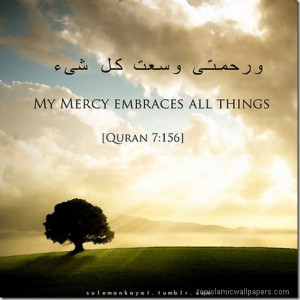 Quotes, Mercy Embrace, Allah Mercy, Bison, Quran 7 156, Quran Quotes ...