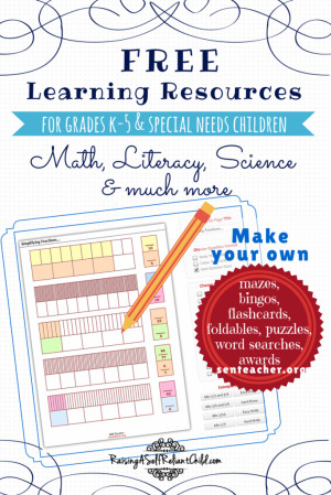 Free Learning Resources Homeschool K-5 & Special Needs