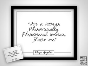 Quote Maya Angelou 'Phenomenal Woman' Poem