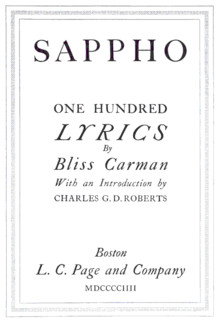 First edition of Sappho , 1904.