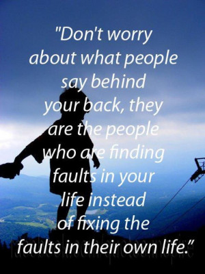 What's the point in being two faced just say it to my face, not to my ...