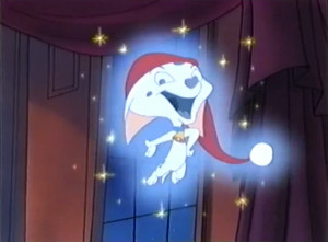 Cadpig as the Ghost of Christmas Past