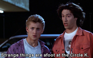 Keanu Reeves in Bill and Ted's Excellent Adventure