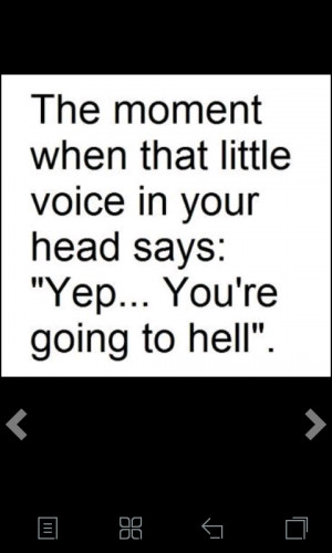 ... Voice In Your Head Says Yep.. You’re Going To Hell - Funny Quote