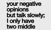 Negative Opinions