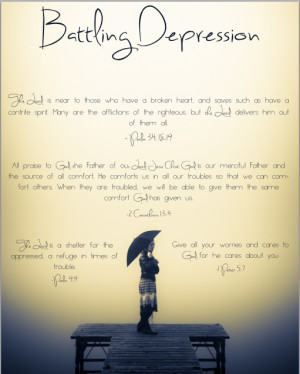 Encouraging Scriptures for Battling Depression (free printable ...