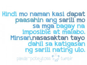 ... pinoyquotes #tagalog #tagalogquotes #yung #love #lovequotes #banat