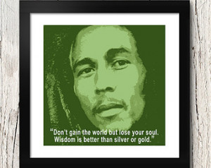 Bob Marley Poster, Quote 