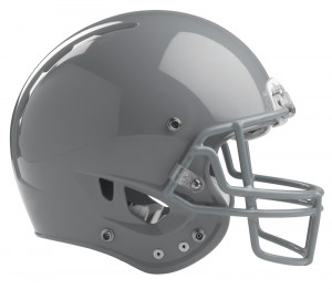 Black Football Helmet Mylar