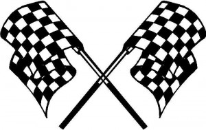 Checkered Flag Decal Sticker 19 picture