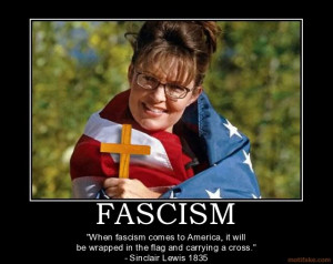fascism in america palin american flag