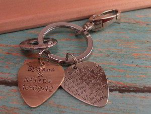 Love quotes Guitar Pick Key Chain-Perfect Gift for a Grooms Wedding ...