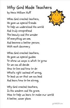 so god made a dog poem | Free Printable - Why God Made Teachers Poem ...