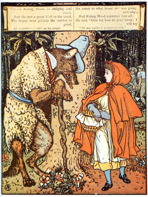 Walter Crane Little Red Riding Hood 1875 Graphic