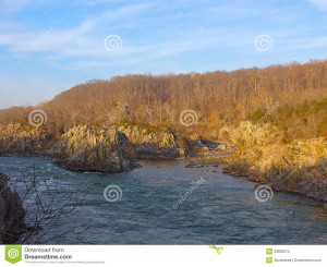 Great Falls The Potomac River Rapids Near Stock Images Image