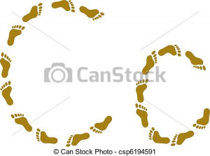 Human Footprints Clip Art