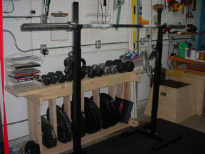 DIY Weight Plate Rack