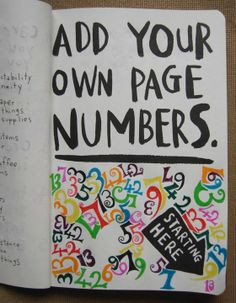 wreck this journal page numbers Wreck This Journal -