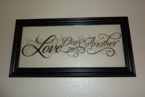 Faux Etched Glass Framed Quote - Tutorial