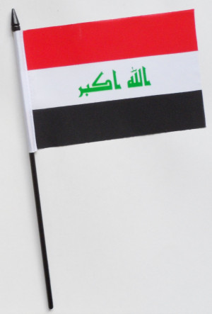 Iraqi Flag Waving