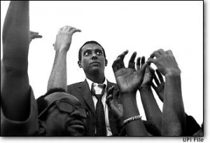 KwameTure, then known as Stokely Carmichael, was repeatedly cheered as ...