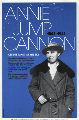 Annie Jump Cannon 1863 1941 census taker of the sky design Maria