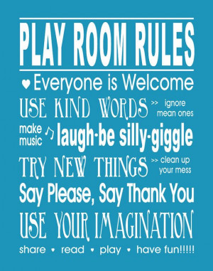 Girls Bedroom Quotes Dream Big AND Play Room Rules Print Set of (2) 8 ...