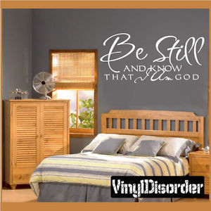 Be-still-and-know-that-I-am-god-Christian-Vinyl-Wall-Decal-Quotes ...