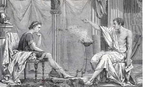 Aristotle teaching a young Alexander the Great. Photograph: Unknown ...