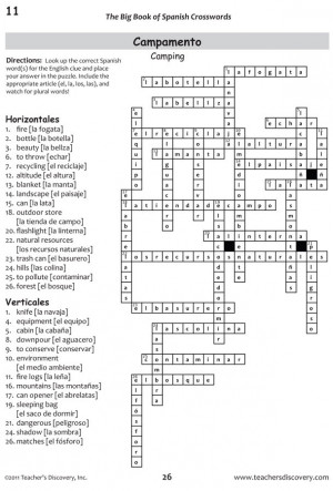 Big Book of Spanish Crossword Puzzles eBbook Download