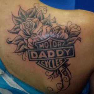 Harley Davidson Dad Tattoo...