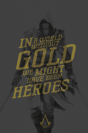 Assassin's Creed Quote Poster: Edward by acTurul