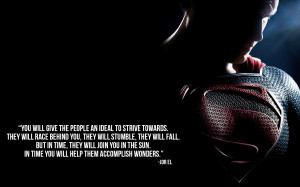 Superman Quotes 2013 Man of steel superman