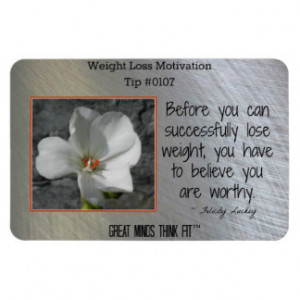 Weight Loss Inspirational Magnet #0107