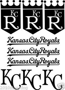 ... Kansas City Royals Decal Set | Car Decals for KC Royals - 9 Decal Set