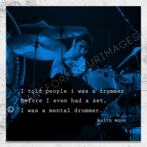 Who Keith Moon quote square wall art
