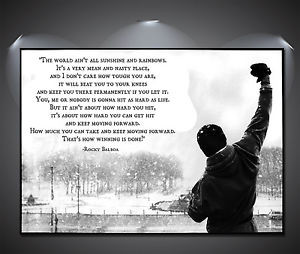 Rocky-Balboa-Quote-Vintage-Large-Poster-A1-A2-A3-A4-sizes