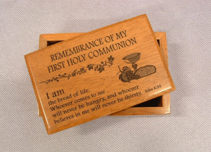 Wooden Box - Remembrance of First Holy Communion