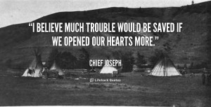 ... believe much trouble would be saved if we opened our hearts more