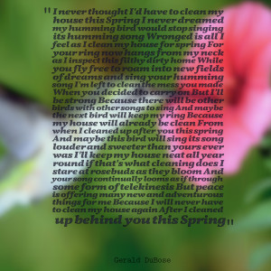 Quotes Picture: i never thought i'd have to clean my house this spring ...