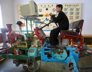 ... PhotoBlog - North Korea's magnificent machines: The tractor simulator