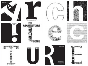Typography and architecture have very similar principles in that they ...